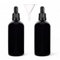 Avalon Cosmetic Packaging 100ml Black Glass Dropper Bottles - Pack of 2 - with Tamper Resistant Collar and Bonus Funnel – See Through, Leak-proof Design - Aromatherapy, Skincare - Professional Grade