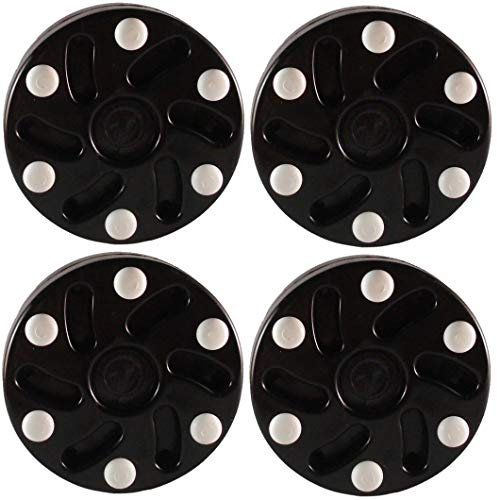 TronX S10 Inline Roller Offizieller Hockey-Pucks 4 Stück (schwarz)