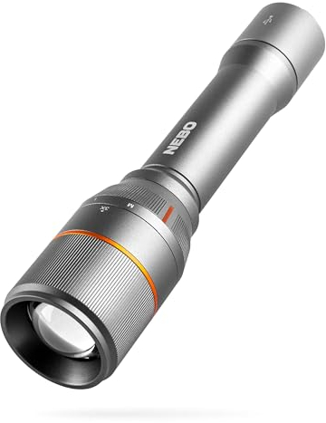 NEBO DAVINCI 3500 Flashlight | 3,500 Lumens, 20 Hour Run Time, Rechargeable, Waterproof Light for EDC, Hiking & Camping, Handheld Power Bank to Charge Your Phone, Includes Micro USB Charging Cable