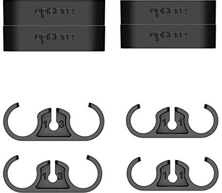 upHere CPU Liquid Coolers Tube Combs 8 Pieces Set =4 Pieces for Tube Diameter Up to 11 mm (0.43in)/4 Pieces for Tube Diameter Up to 13 mm (0.51in) Black-CM508