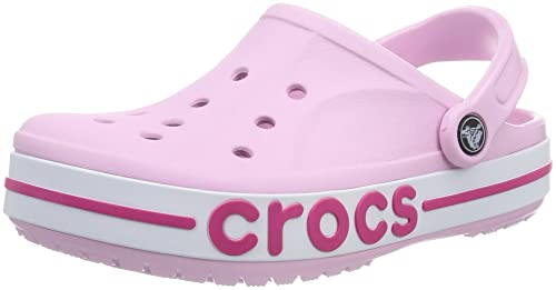 Crocs, Bayaband, Sabot unisex per adulti, fucsia (Ballerina Pink)/rosa confetto, taglia 42 uomo/44 donna, 11 Women/9 Men
