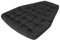 Bjird Hängesessel Kissen, Polster, Auflage für Polyrattan & Rattan Hängeschaukel, Sitzauflage für Hängekorb - Runde Sitzkissen - Rückenkissen für Hängesitz - Indoor & Outdoor - Schwarz Ökoleinen