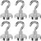 Newaner 6 pezzi 32MM ganci magnetici 34KG forza, gancio magnetico staccabili potente ideale, ganci magnetici rotondi al neodimio per frigorifero da cucina, soffitto, griglia, grande