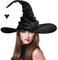 XINCHI Halloween Hexe Hut Damen Mittelalter Partyhut Spinne Zauber Mütze Fledermaus Gotisch Kostüm Cosplay Spitzhut Hexenhut Mädchen Partyhut Fasching Kopfbedeckung Karneval Party