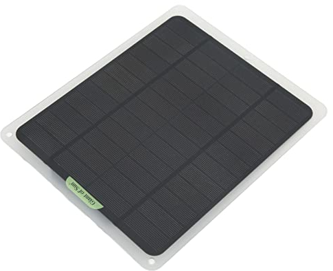 Parti RV, Kit Caricabatteria Solare Portatile 12V 20W Manutentore Batteria Monocristallino a Doppia Uscita USB per RV Car Boat