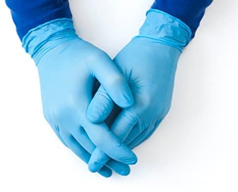 eatasty Disposable Gloves, Pack of 100, Blue Nitrile Gloves, Powder-Free, Latex-Free, Strong with Textured Grip, Multipurpose for Food Handling, Cleaning, Automotive & DIY