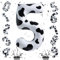 40 Zoll Zahl Luftballon 5 Deko, Kuh Druck Riesen Folienballons, Helium Zahlen 5 Ballon Jungen Geburtstagsdeko für Kinder Mädchen Bauernhof Tierthema 5. Geburtstag Cowgirl Cowboy Party Deko