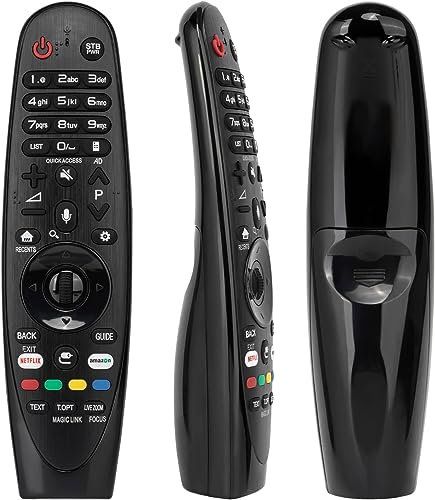 GLY AN-MR650A Magic Remote Control Fit for LG 2017 Smart TV, Replacement ONLY for LG TV Voice Magic Remote AN-MR650A, with Voice/Magic/Pointer Functions, with Amazon and NETFLIX Shortcut Buttons