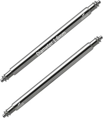 masar 22mm SLX160 - Ø 1.6mm - Pompes, Barres à Ressort, Barrettes Bracelet de Montre - Spring Bars for Watch – Double Flange 1,6mm – 0.8mm – Straps, Bands - INOX 316L - 2 pcs