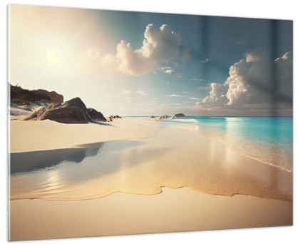 ARTTOR Glasbild 100x70cm Wandbild Glasdruck Maritim Reisen - 6016