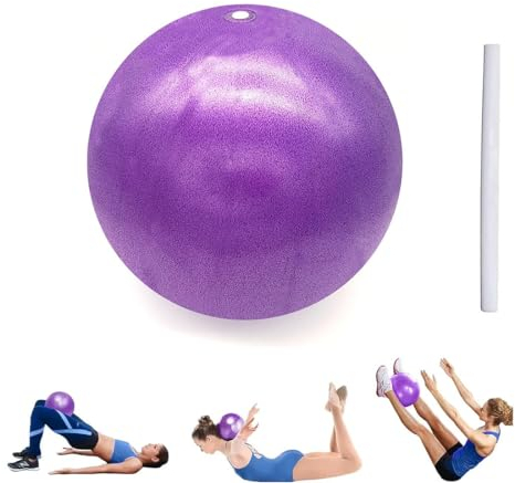 ZKGYUS 1 Stück Mini Pilates Ball Klein Gymnastikball 25cm Yoga Ball Baby Soft & Rutschfester Fitnessball Klein für Yoga Zuhause Büro Sitzball