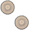 MAGICLULU 2 STK Sackleinen Tischset Tischdecke Boho-Tischsets Blumen- runde Tischsets Esstischmatte Hitzebeständiges Pad Böhmen Jute Dämmplatten Schale Matte schmücken Stoff