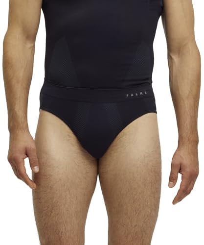 FALKE Herren Baselayer-Unterwäsche Warm M Br Funktionsmaterial schnelltrocknend 1 Stück, Schwarz Black 3000, M