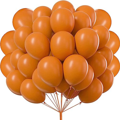 luftballons matt Orange- 50 Stück Luftballons - 30 cm/12 zoll, Helium Luftballons Geburtstag, Helium Ballons Geburtstag, Regenbogen Luftballons Für Geburtstagsdeko, Luftballons Hochzeit
