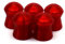 20 Stück Diabolos 17,6mm Cal.68 Flex Light XL2 - je 3,1g Projektil, Slugs, Geschosse für die AEA Zeus (Rot)