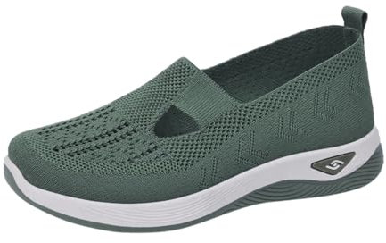Dasongff Chaussures Randonnee Femme Orthopédiques Baskets Mode Air Running Course Chaussures Sport sans Lacet Ete Outdoor Casual Mesh Respirant Confort Legere Sneakers Marche à Coussin