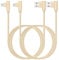 Cable de carga para iPhone de 2 m, 2 unidades [certificado Apple MFi] Cable Lightning USB en ángulo recto, cargador de iPhone trenzado de nailon de carga rápida compatible con iPhone 14, 13, 12, 11