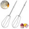 4 Stück Rührbesen Ersatz Schneebesen Schneebesen Handmixer Schneebesen Set Edelstahl Handmixer Zubehör Schlagbesen Rechts Links Quirl Für Mischen Eiern Aufschäumen Rühren Von Teig