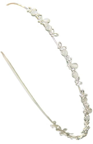 1 Stück Braut Haarschmuck Diadem Mädchen Stirnband Kronen - Feen Kopfschmuck, Mittelalter Kopfschmuck, Brautschmuck Gold Silber, Kommunion Konfirmation Haarschmuck