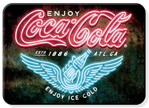 Desperate Enterprises Coca-Cola Neon Retro Kühlschrankmagnet - Cola Magnete für Kühlschrank - Lustige Kühlschrankmagnete für Arbeit, Zuhause & Schule - Hergestellt in den USA
