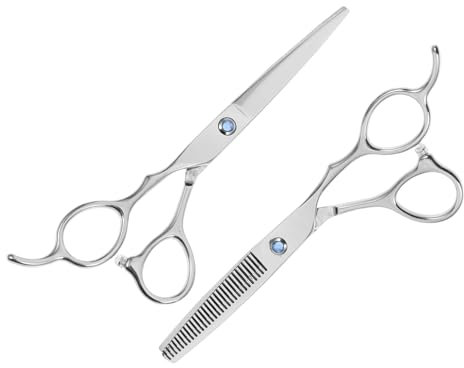 Mikinona 2pièces Ciseaux De Coupe Pour Gaucher Outil De Coiffure Ciseaux Pour Cheveux Adaptés Coupe De Cheveux