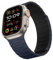 Suphart Compatible avec Bracelet Apple Watch 49/46/45/44/42/41/40/38mm, Bracelet Silicone Magnétique Puissants pour iWatch Ultra SE Série 10 9 8 7 6 5 4 (49/46/45/44/42, Bleu-Noir)