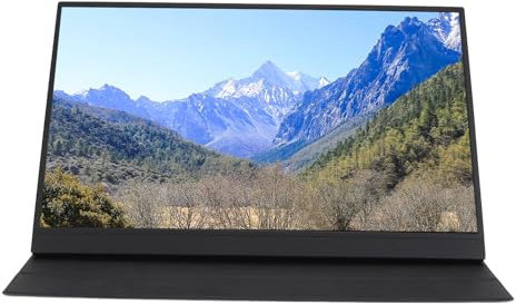 OPPWONG Travel Monitor For Laptop, Folding Monitor 17.3 Inch 4K Portable Display 3840x2160P Resolution 60Hz Refresh Rate 16:9 External Expansion