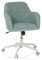 hjh LIVING Homeoffice Stuhl gepolstert SOLAO Home Schreibtischstuhl Drehstuhl höhenverstellbar, Wippfunktion, Stoff Mint