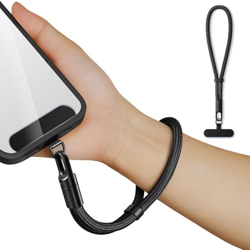 Newplenty Cordon Telephone Portable,Dragonne Telephone Portable,Laniere Telephone Portable Dragonne De Poignet Réglable Pour La Plupart Des Smartphones Anti Perte Avec