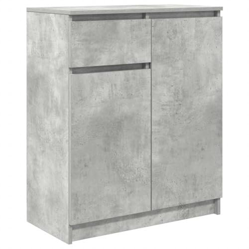 vidaXL Credenza con Cassetto Grigio Cemento 71x35x84 cm in Truciolato, Mobile Contenitore, Mobile credenza, Armadio corridoio, Mobile Buffet