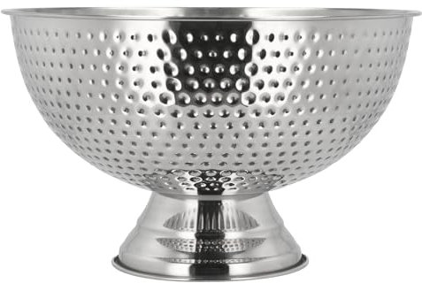 Funktion Bar Champagner-Schale Dia 39,8 x 23,5 cm 13 Liter Gehämmertes Edelstahl