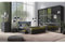 Schlafzimmer Set 5-teilig mit Bett 180x200, 2 Nachttische, Kommode, Schwebetürenschrank in Graphit
