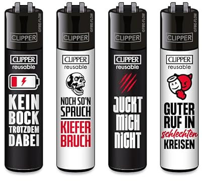 Clipper Feuerzeug Quartal 1/2025 (Sprüche #2)