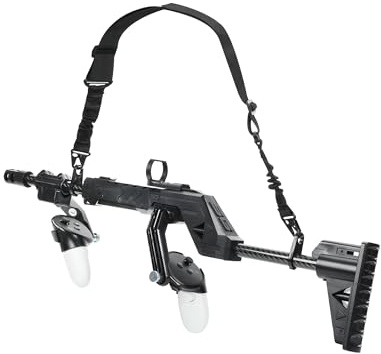 Lokyoyo VR Gun Stock para Quest 3S/3, Manija del controlador de tiro VR para Quest 3, Accesorios para juegos VRShooting, con tirantes