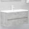 UJCHVHN Item-Sink - Mueble para fregadero de madera de ingeniería, 90 x 38,5 x 45 cm, color gris
