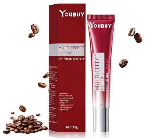 Koffein Augenserum,Anti-Age Augencreme gegen,Anti Falten Augen serum mit Koffein und Hyaluronsäure-Augenringe Entfernenund Schwellungen,Augenlifting und Glättende(15ml)