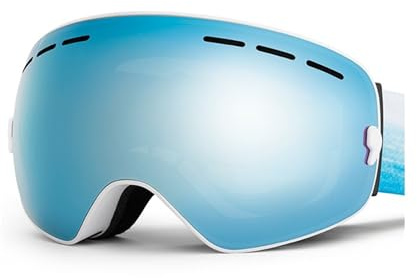 YXADGML Skibrille Ski Goggles Men Women Snowboard Goggles Glasses For Skiing UV400 Protection Skiing Snow Glasses Anti-Fog Ski Mask(Champagne)