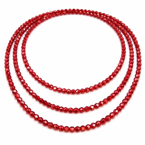 MAPIMANIA - Collier Femme Longue avec Perles en Verre - Bijou Polyvalent, Lumineux et élégant pour toutes les occasions, Idée Cadeau