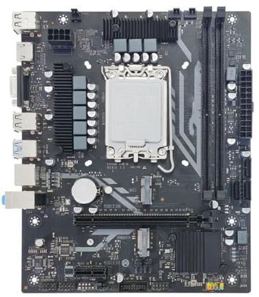 Placa Madre Placa Base de Escritorio Fit For H610M-4D4 con 1700 Pines Compatible con Memoria DDR4 M.2 WiFi