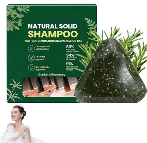 Yoracare Korean Scalp Revival Bar, 2026 Yoracare Soap, Natürliche Anti-Haarausfall Organische Festes Shampoo für Haarwachstum, Rosmarin Wasser Haare Seife für Frauen und Männer 80g (1 Stück)