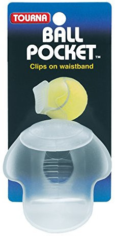 Tourna Ball poclket Tennis Ball Taille Clip Holder-Clear