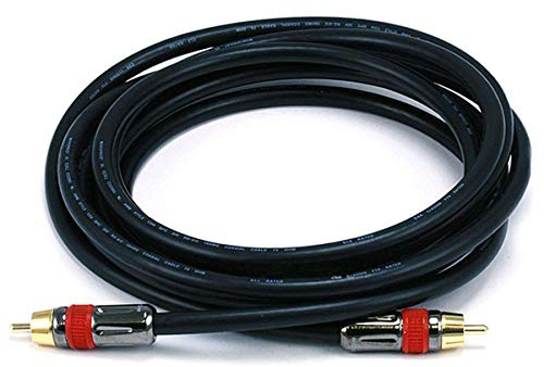 Monoprice 10ft Coaxial Audio/Video RCA CL2 Rated Cable - RG6/U 75ohm (for S/PDIF, Digital Coax, Subwoofer, and Compos