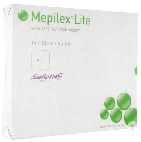 Soft Foam Dressings Lite - 15cm x 15cm (x5)