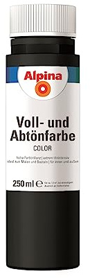 Alpina COLOR Voll- und Abtönfarbe Night Black 250ml seidenmatt