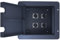 Pro Audio Einbaubox für Bühnenboden, Schwarz (4-XLr weiblich)