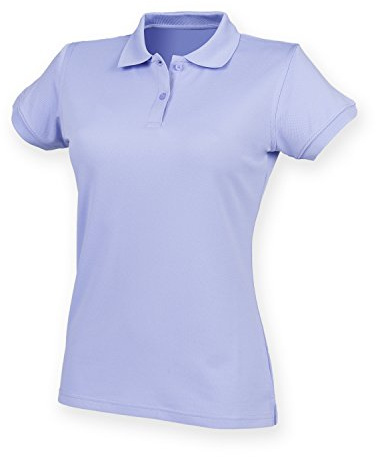Henbury Damen Coolplus® Polo-Shirt / Polohemd, (Large) (Lavendel)