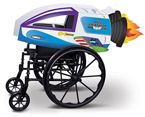 Disguise Verkleidungs-Rollstuhlbezug „Buzz Lightyear Raumschiff“ aus Toy Story, offiziell lizenziert, inspiriert von Pixar Toy Story, einfach anzubringen, ideal für Halloween oder Karneval
