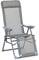 greemotion Relaxsessel Lido, klappbarer Liegestuhl, Gartenstuhl mit Aluminium-Gestell, Klappstuhl mit 5-fach verstellbarer Rückenlehne, in Grau/Blau