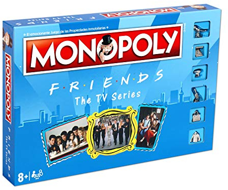Winning Moves, Monopoly Friends, Juego de Mesa de las Propiedades Inmobiliarias, Edición en Español, de 2 a 6 jugadores