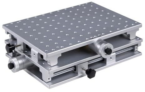 2-Achsen-Werkbank 2D-Achsen-Arbeitstisch US Lager XY Tisch 2-Achsen-beweglicher Tisch Werkbank mit polierter Hebebühne für Lasergraviermaschine